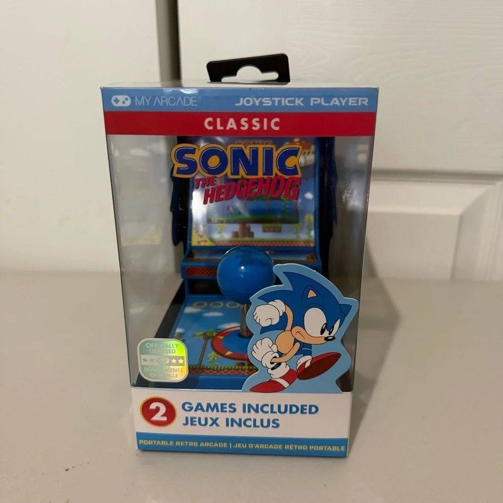 My Arcade Sonic The Hedgehog Joystick Player 2in1 Sega Classic Arcade 3.5